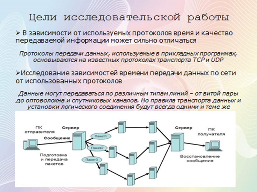 Протоколы передачи данных компьютерных сетей